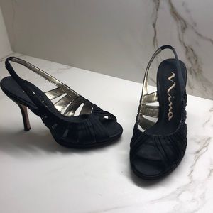 Nina Black Dress Heels Size 7M